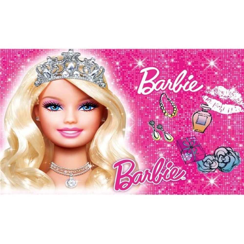 Sparkling Birthday Party Decorations Girl Birthday,Baby Shower Pink Barbie 5x3ft